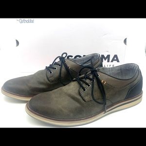 Sonoma Leather Freer Oxford Grey Shoes Size 8 W/ Original Box